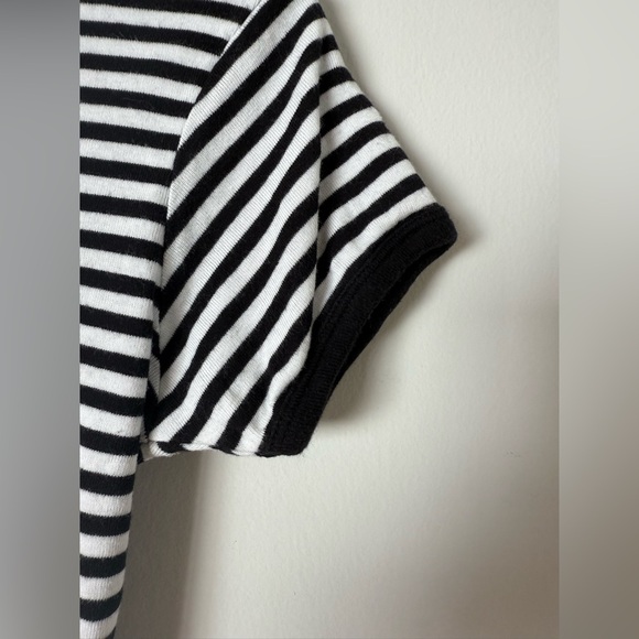 Obey Zoe Baby Ringer Black & White Stripe Tee - Picture 7 of 15